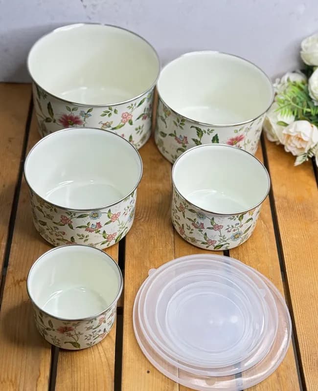 ظروف لعابی 5 تایی وارداتی کد vt3832 — تصویر ۳