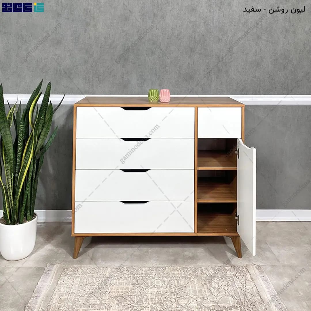 دراور کمد دار مدرن 4 کشو قطره — تصویر ۷