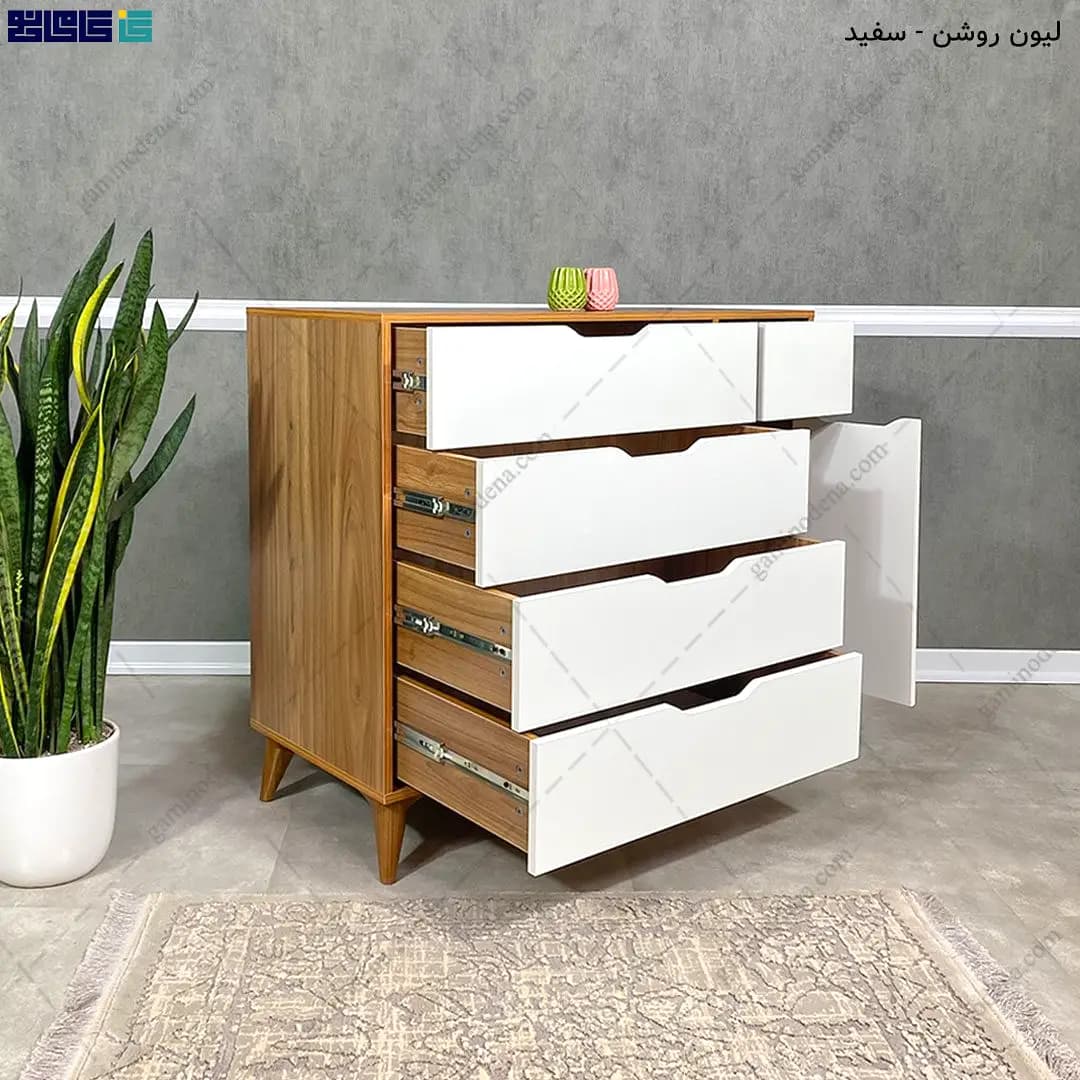 دراور کمد دار مدرن 4 کشو قطره — تصویر ۸