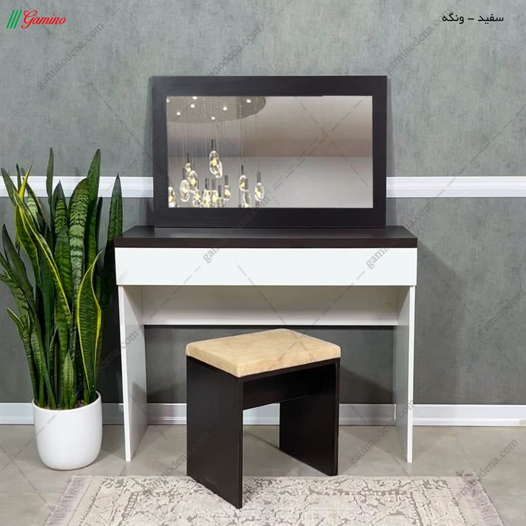 میز آرایش شیک و ساده ام دی اف مدل زیور