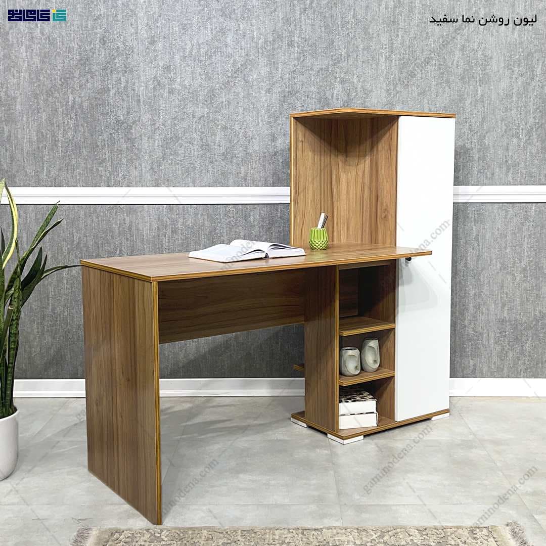 میز تحریر کتابخانه دار مدرن پسرانه مدل رعنا — تصویر ۳