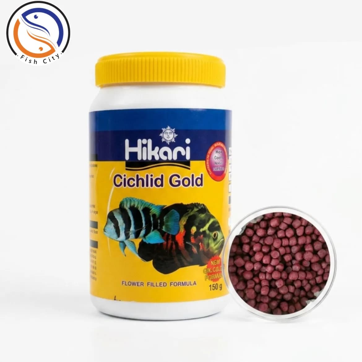 غذا ماهی هیکاری مدل سیچیلاید گلد 150گرم