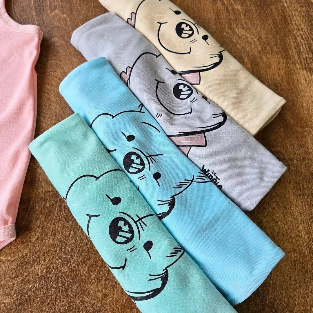 بادی رکابی خرس وینی پو winnie سایز ۵،۶ کد ۴۷۴۸ — تصویر ۲