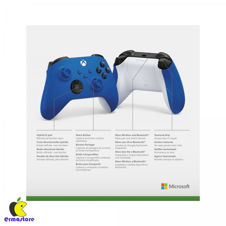 دسته ایکس باکس – سری جدید – آبیXbox Series X / S ا Xbox Wireless Controller — تصویر ۳