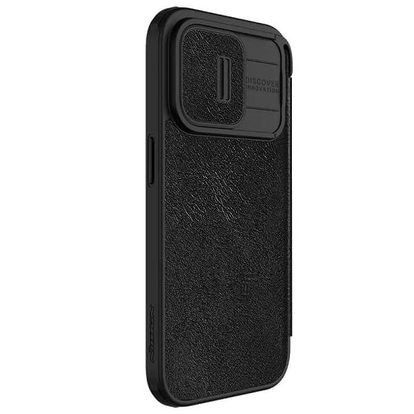 کیف چرمی گوشی اپل ایفون 15 پرو مکس مدل نیلکین Qin Pro — تصویر ۴