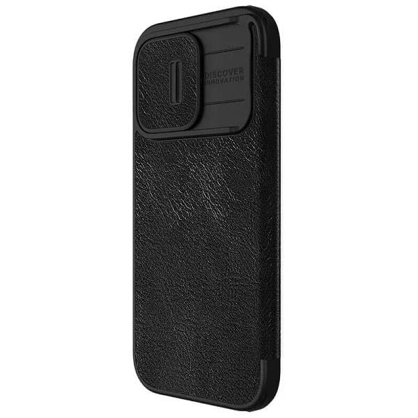 کیف چرمی گوشی اپل ایفون 15 پرو مکس مدل نیلکین Qin Pro — تصویر ۲