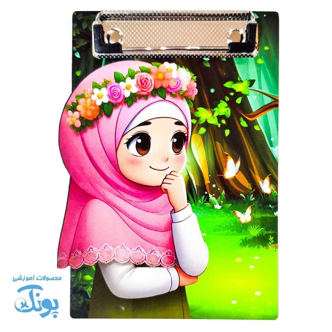 تخته شاسی دخترانه مذهبی به همراه پیکسل و کاغذ یادداشت — تصویر ۲