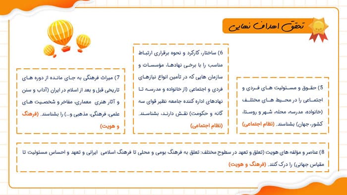 پاورپوینت تحلیل محتوای فصل سوم مطالعات اجتماعی پنجم ابتدایی (21974) — تصویر ۳