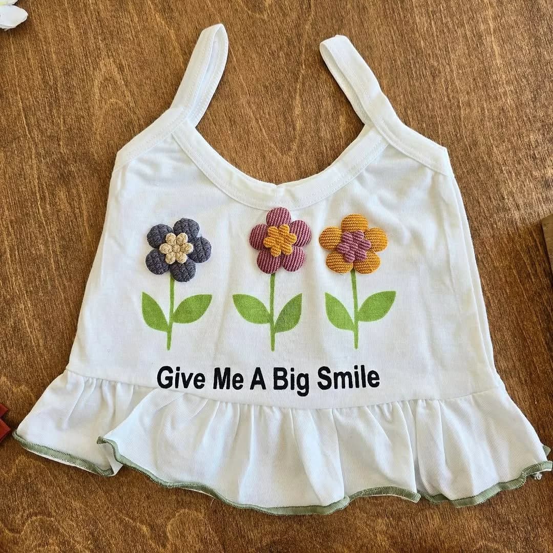 تاپ شلوارک کتان سه گل برجسته big smile سایز ۳۰،۳۵ کد ۵۰۶۰ — تصویر ۳