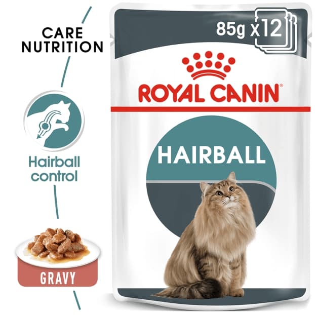 غذای پوچ گربه هیربال رویال کنین – Royal Canin Hairball Wet Pouch — تصویر ۲