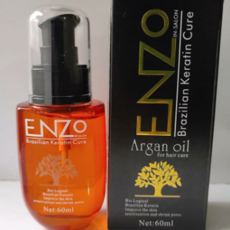 روغن مو روغن آرگان کراتینه انزو مدل Argan 60 میلی لیتر