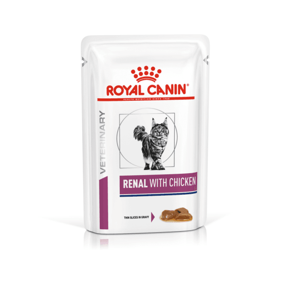 پوچ گربه رنال با طعم مرغ رویال کنین – Royal Canin Renal With Chicken Wet