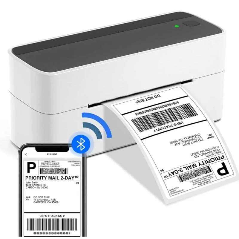 پرینتر حرارتی برچسب با بلوتوث PM-241-BT بدون پایه