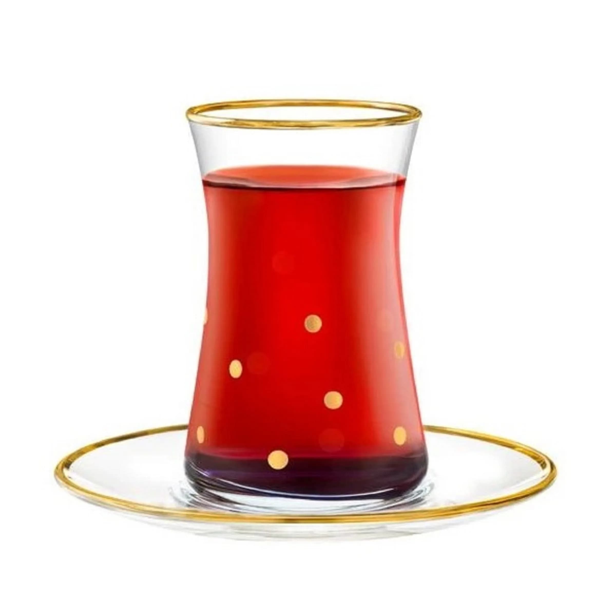 سرویس چای خوری 12 پارچه مادام کوکو مدل Points Dorés Gold — تصویر ۴