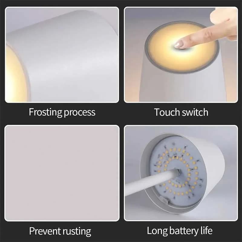 چراغ رومیزی بی سیم led — تصویر ۲