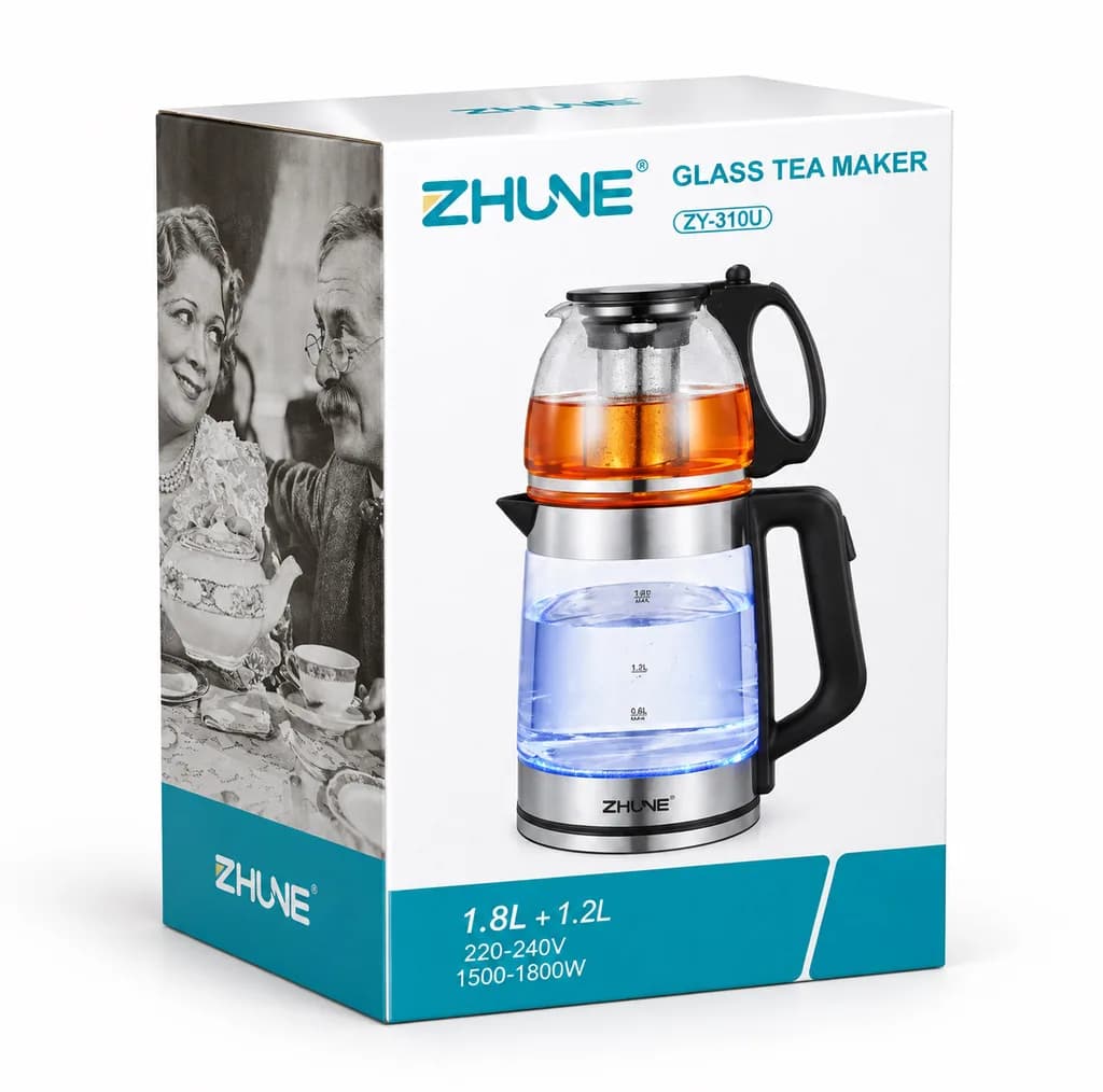 چای ساز روی همی ژونه ۱۸۰۰ وات مدل ZY-310u — تصویر ۴
