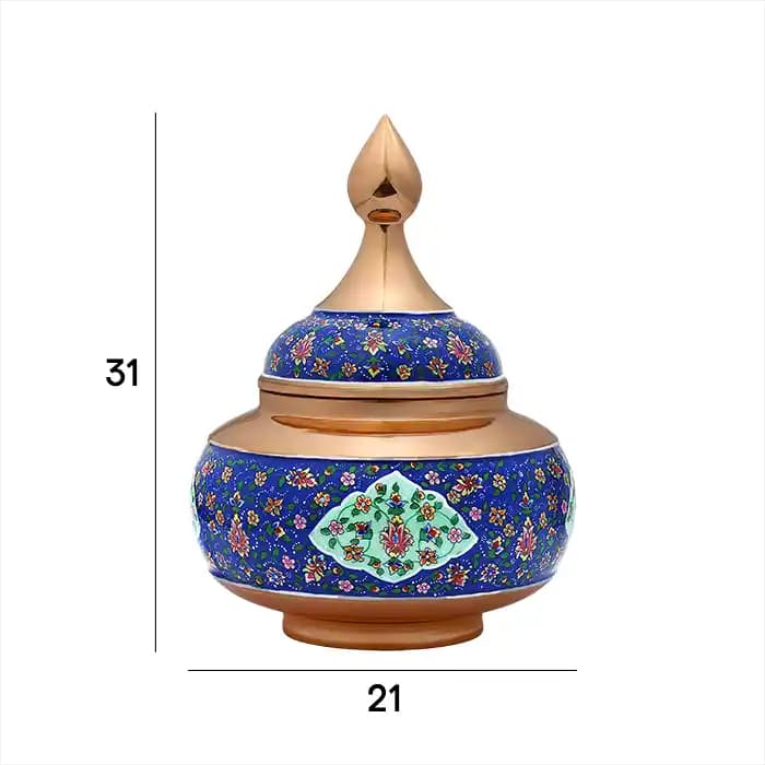 قندان ساده 30 پرداز آبی — تصویر ۳
