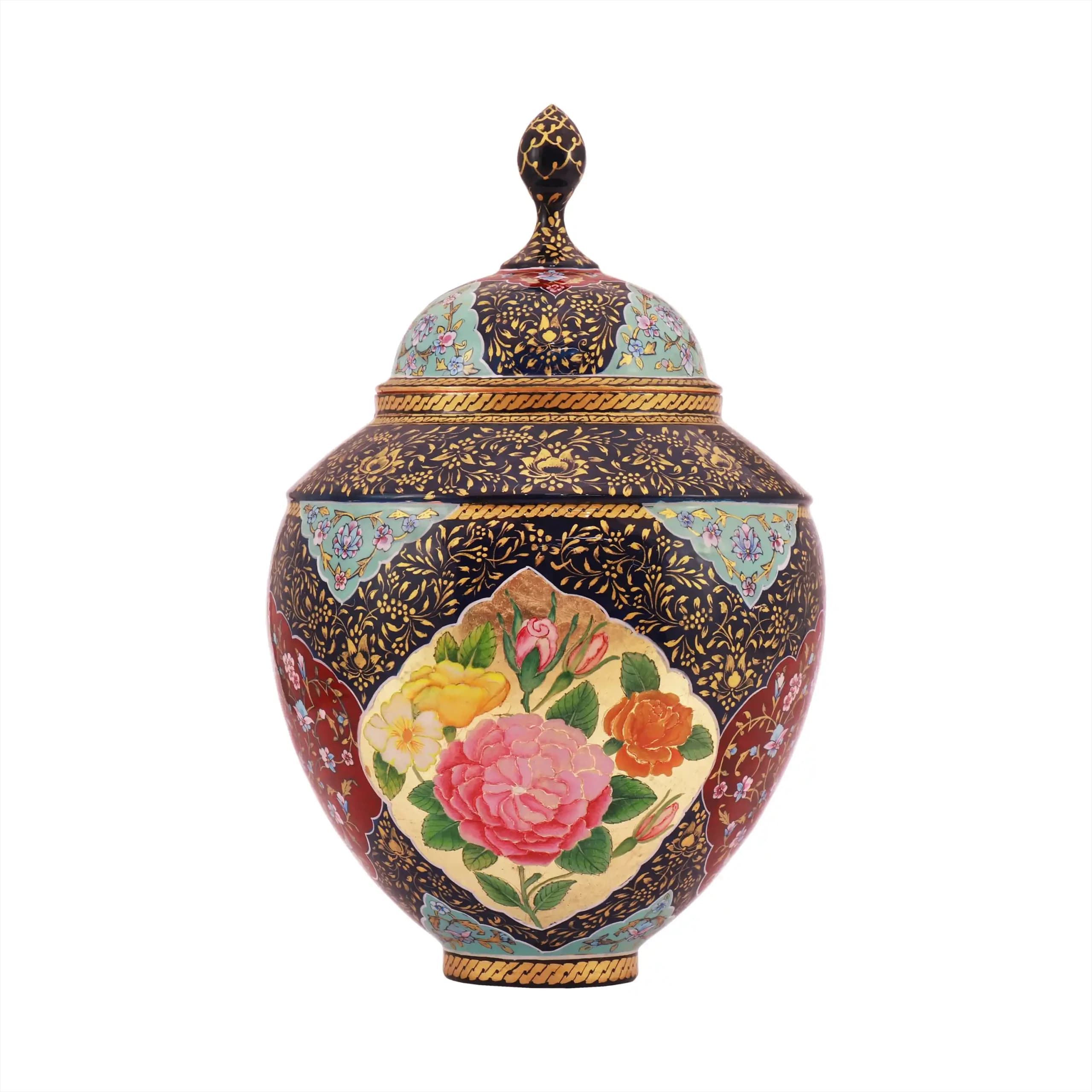قندان مس و پرداز مدل سیبی