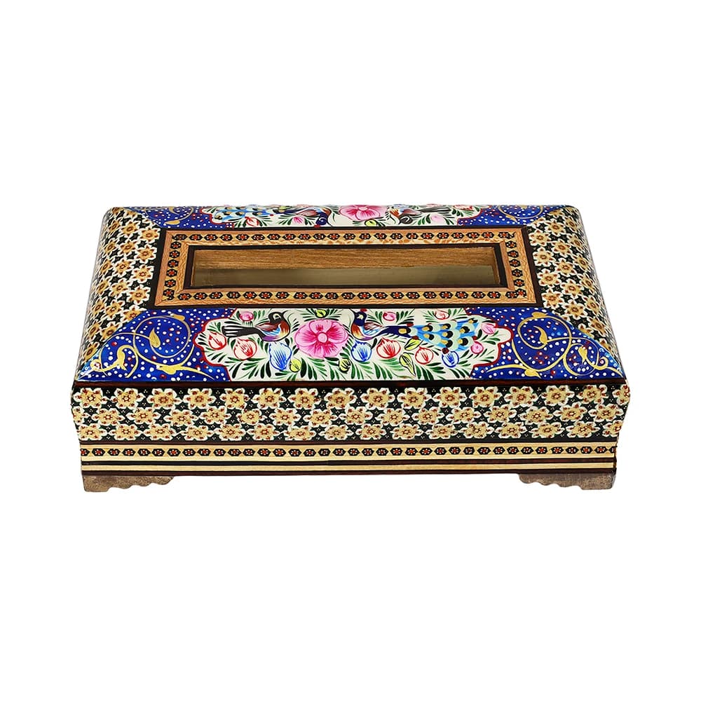 جعبه دستمال کاغذی خاتم نقاشی 02111