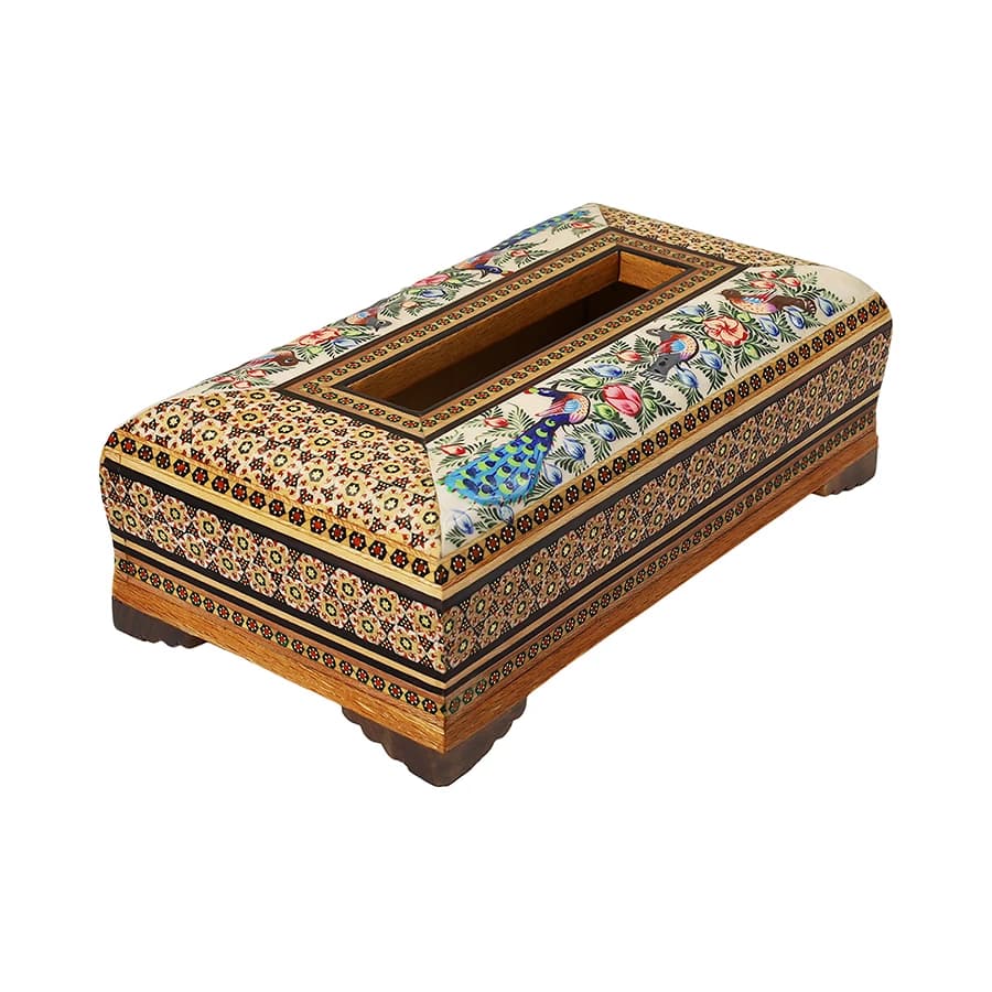 جعبه دستمال کاغذی خاتم نقاشی 0210 — تصویر ۲