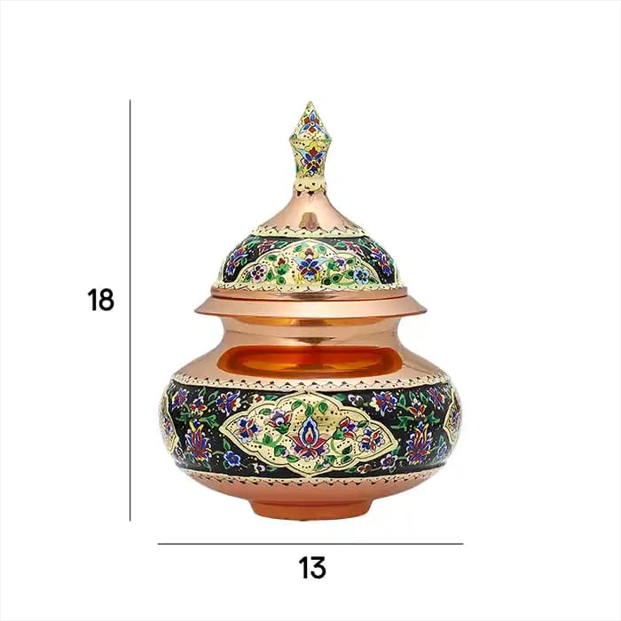 قندان دخلی 20 پرداز مشکی طلایی — تصویر ۳