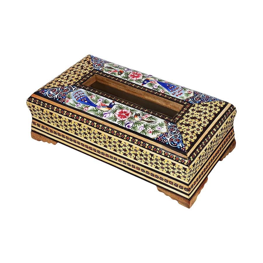 جعبه دستمال کاغذی خاتم نقاشی 02132 — تصویر ۲