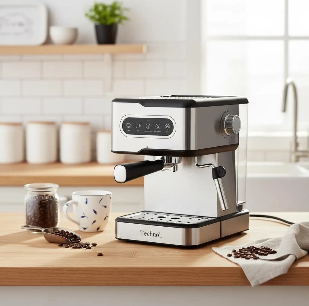 اسپرسو ساز ۱۵۰۰ میلی‌لیتر تکنو مدل Te‑830 — تصویر ۳