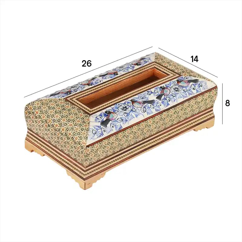 جعبه دستمال کاغذی خاتم نقاشی 02114 — تصویر ۲