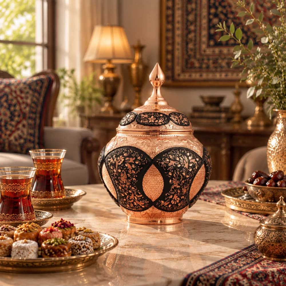قندان سیبی 24 چندوجهی الماس تراش — تصویر ۲