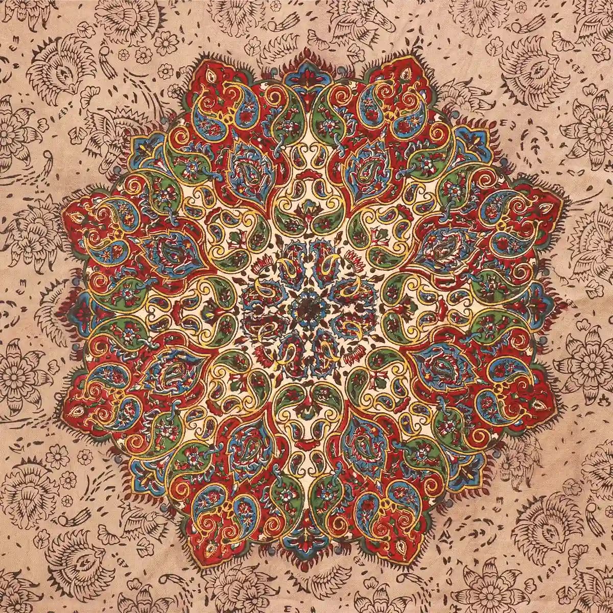 سفره قلمکار اعلا 100*100 کد 03 — تصویر ۲