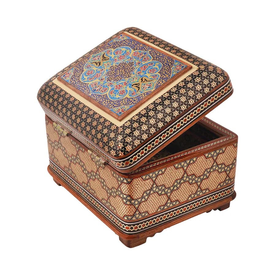 جعبه جواهرات 13*15 خاتم نقاشی 2129 — تصویر ۳