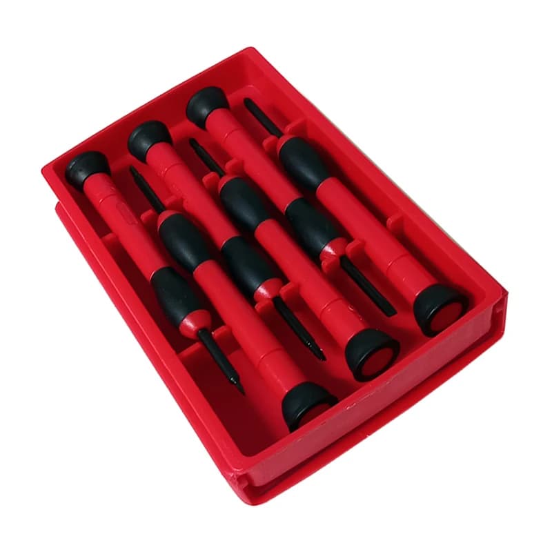 پیچ گوشتی ساعتی فولادی تیوان مجموعه 6 عددی