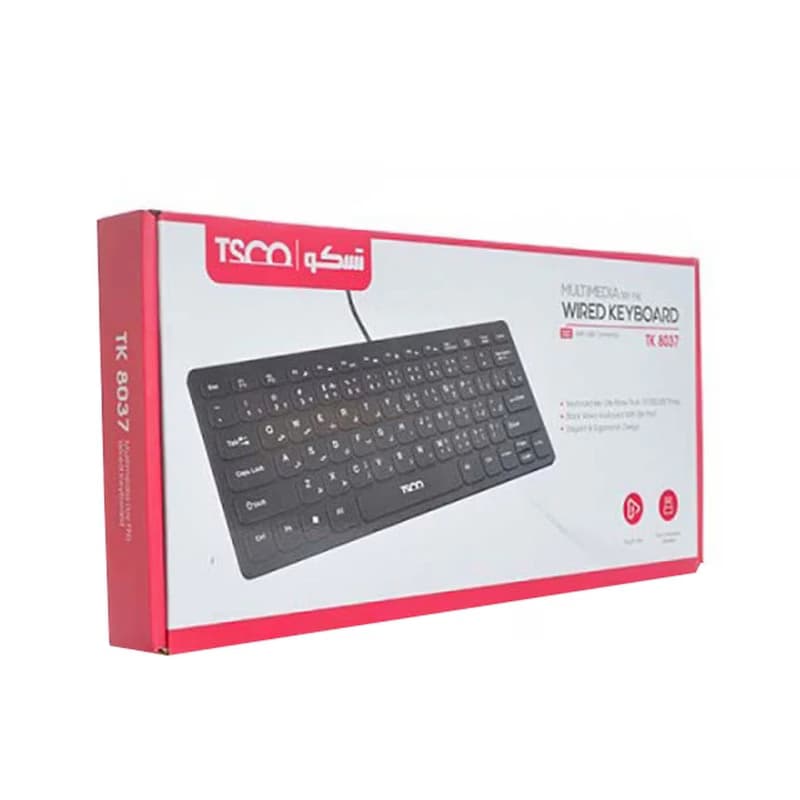 کیبورد باسیم تسکو مدل TK 8037 — تصویر ۳