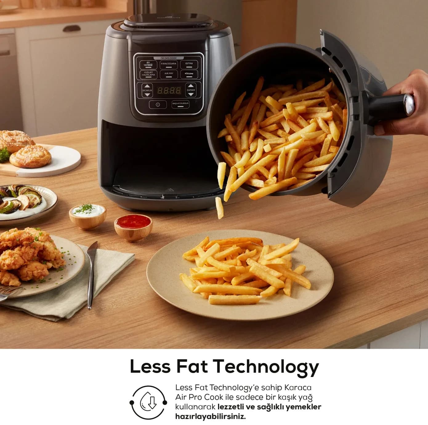 هواپز 4 لیتری کاراجا مدل Air Pro Cook 3 in 1 XL — تصویر ۳