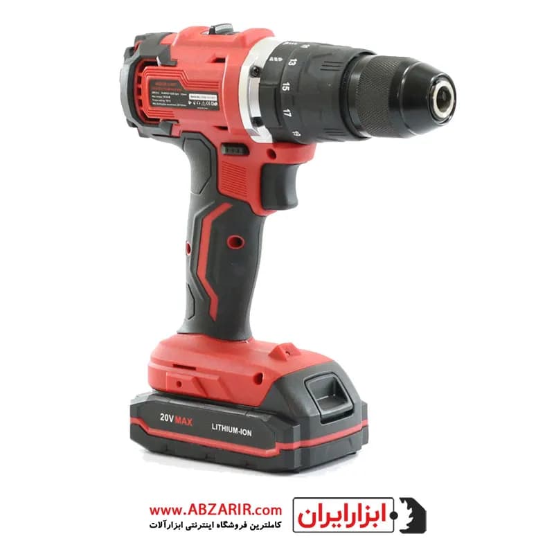 دریل شارژی 13 میلیمتر چکشی براشلس 20 ولت محک مدل BCD-20 Li KIT — تصویر ۲