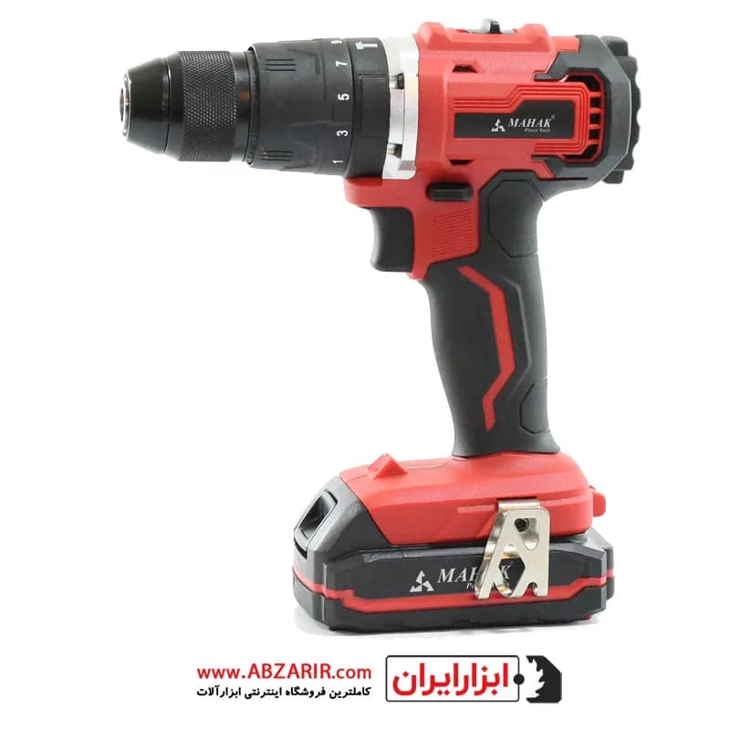 دریل شارژی 13 میلیمتر چکشی براشلس 20 ولت محک مدل BCD-20 Li KIT