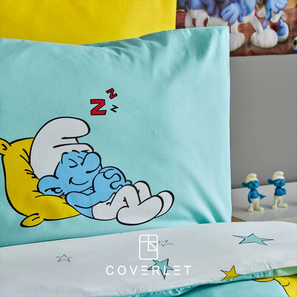 روتختی پسرانه طرح اسمورف کاوری مدل Smurfs Sleepy — تصویر ۳