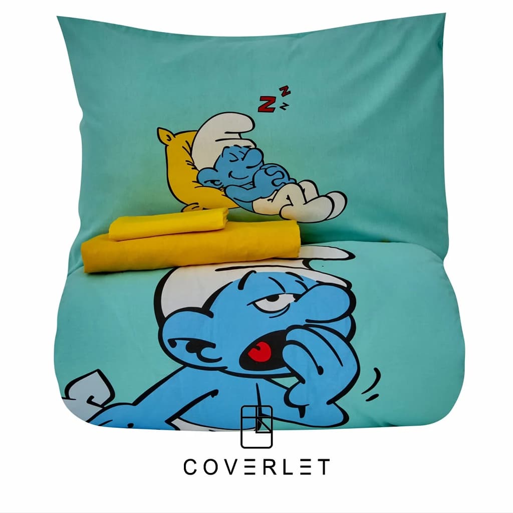 روتختی پسرانه طرح اسمورف کاوری مدل Smurfs Sleepy — تصویر ۵