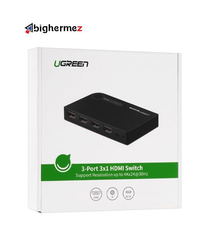 سوئیچ 3 پورت HDMI با قابلیت 3D و رزولوشن 4K با ریموت کنترل یوگرین 40234 — تصویر ۴
