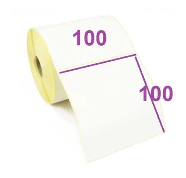 لیبل PVC سایز 100×100 میلی متر