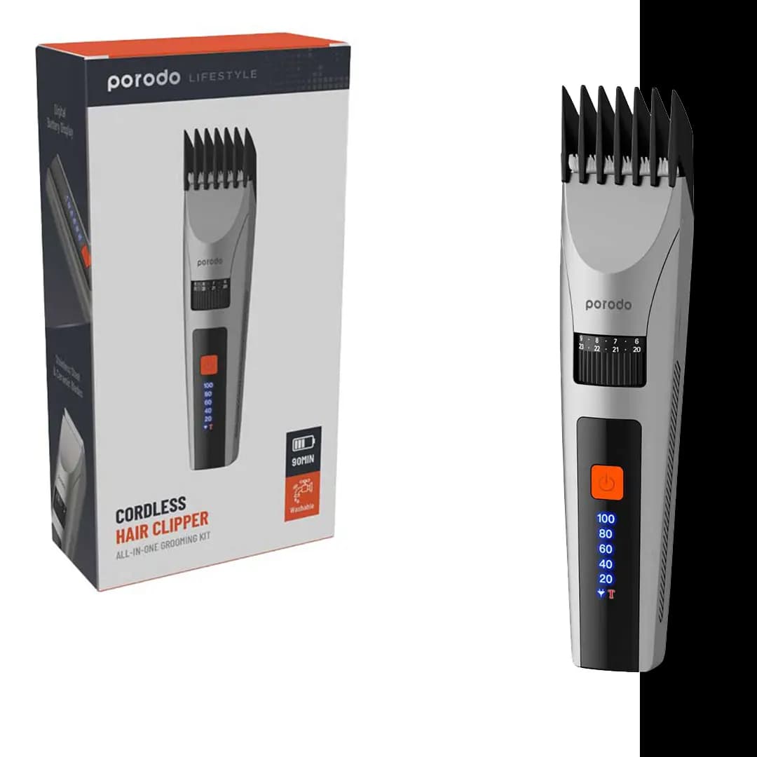 ماشین اصلاح شارژی Porodo Lifestyle Cordless Hair Clipper With All-In-One Grooming Kit