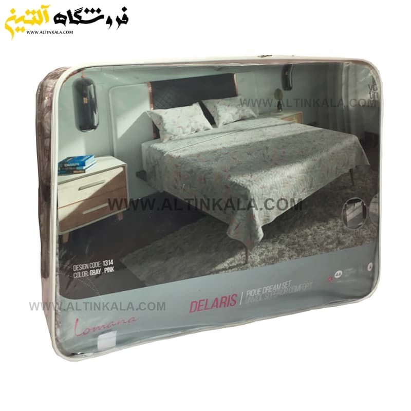 روتختی بهارخواب لومانا دونفره 4تکه طرح دلاریس — تصویر ۵