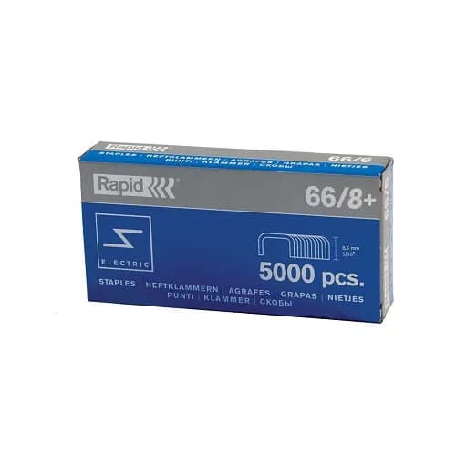 سوزن منگنه راپید سایز 66/8 بسته 5000 عددی