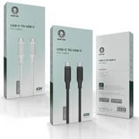 کابل شارژ و دیتا دوسر Type C سوپر فست 1متری 60وات80694 Green Lion Type-C To Type-C PVC Cable