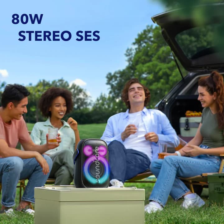 اسپیکر بلوتوث شارژی ضدآب Anker Soundcore Rave Neo2 80w- A33A11 — تصویر ۷