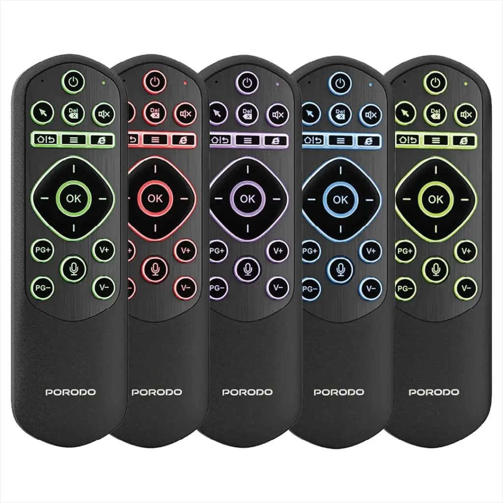 موس بیسیم و مینی کیبورد بلوتوث Porodo air mouse and keyboard — تصویر ۶