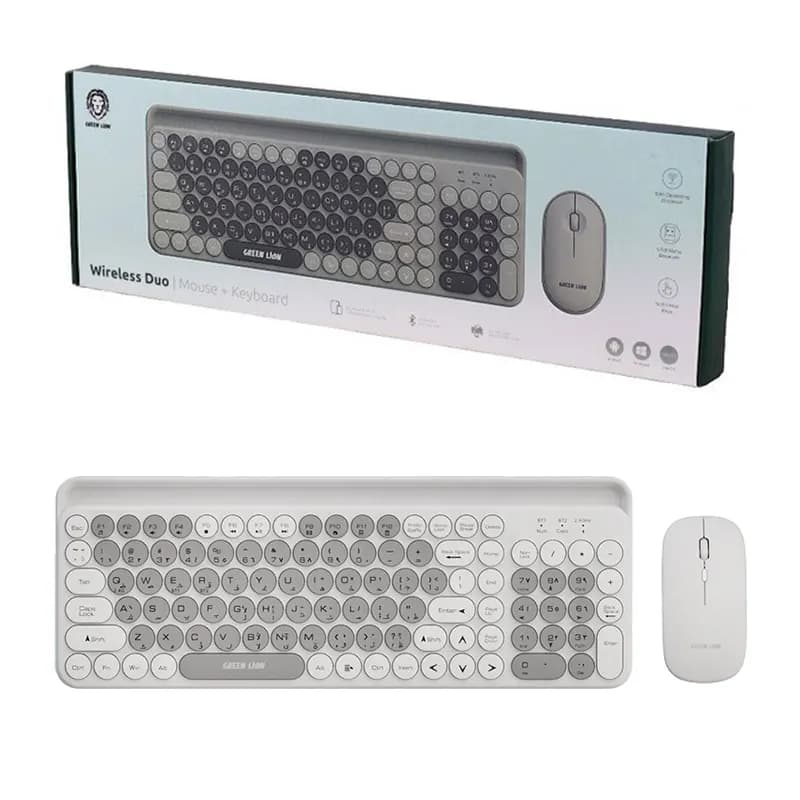 کیبورد و موس بیسیم بلوتوث و دانگل جزیره ای Green Lion Wireless Duo Mouse + Keyboard