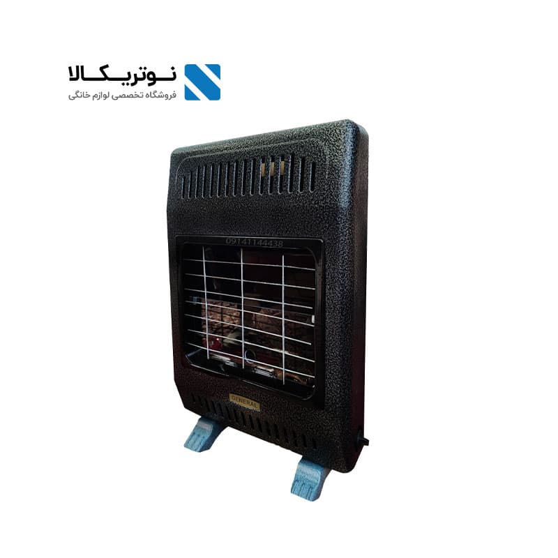بخاری گازی جنرال افروز مدل F4200 بدون دودکش مشکی