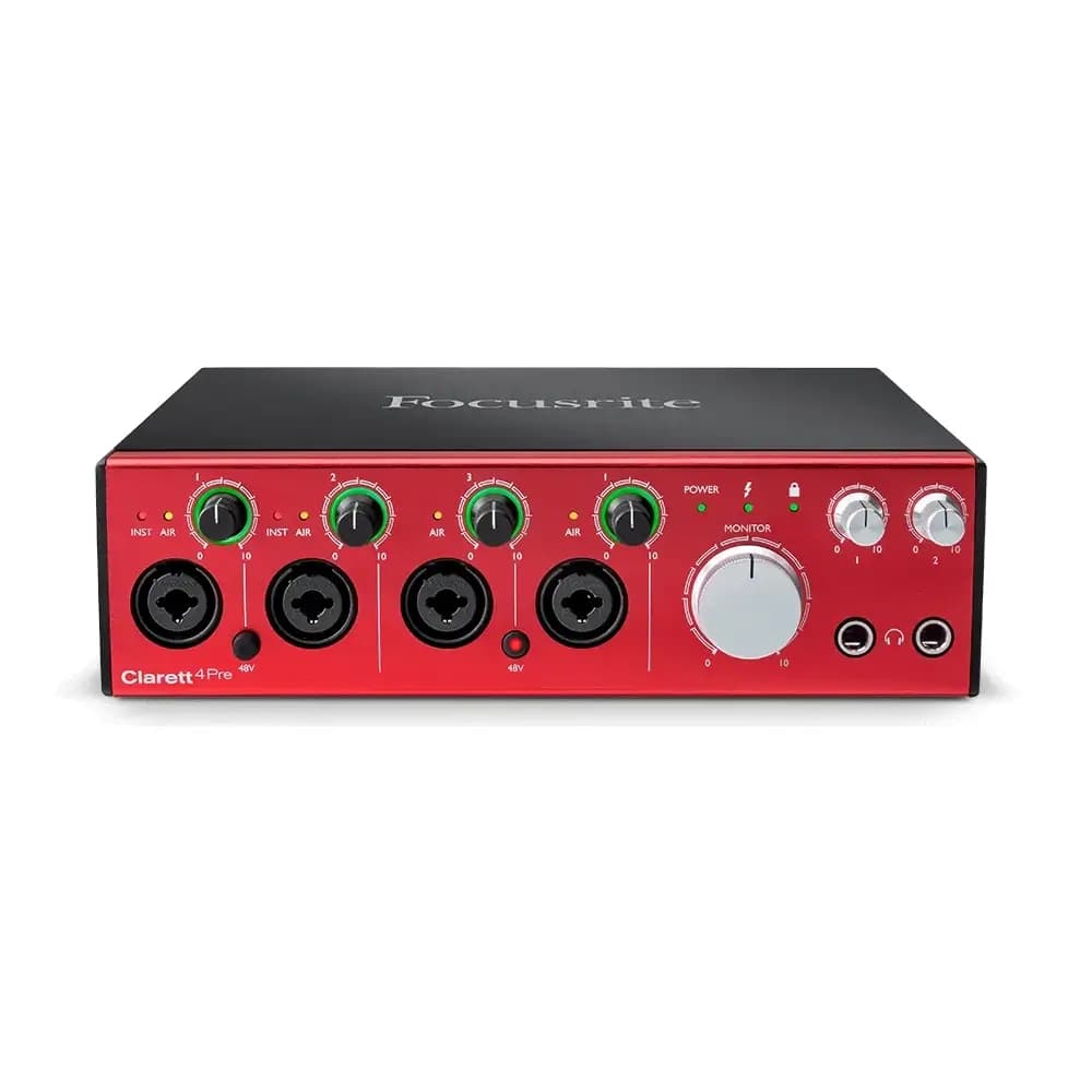 کارت صدا استودیویی Focusrite Clarett 4Pre Thunderbolt