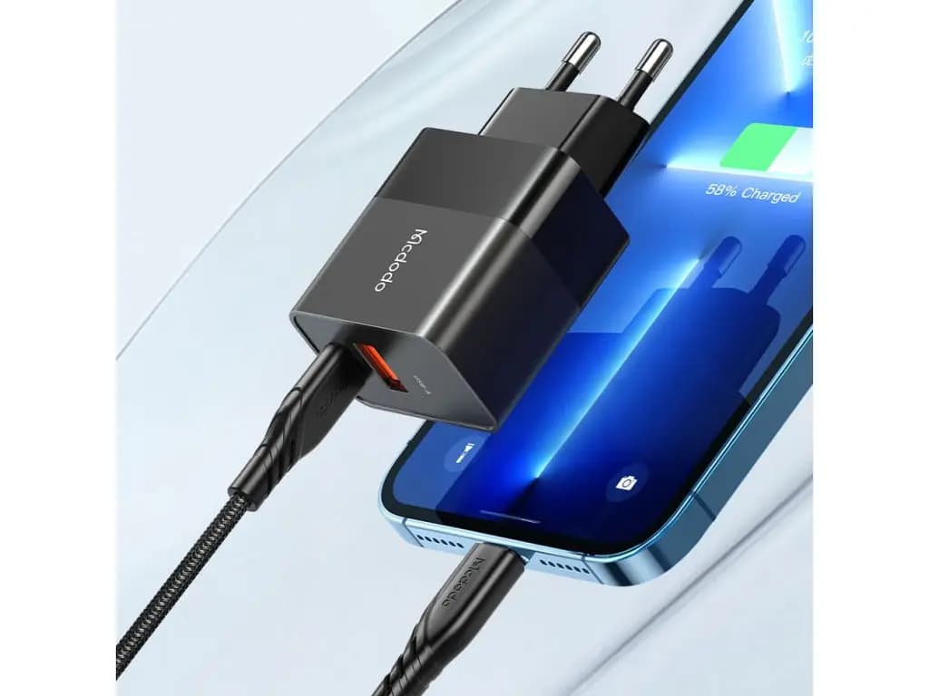 آداپتور مدل CH-1952 شارژ سریع Mcdodo 20W PD با کابل C-Lightning (با گارانتی شرکتی) — تصویر ۲